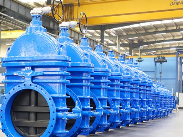BS 5163 40" PN10 NRS gate valves.