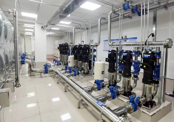 Butterfly & check valves for the 2ndary pump room.