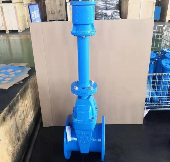 DIN 3352 F4 gate valve with an extended stem