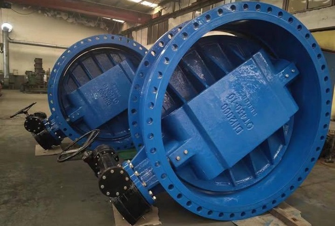 EN 593 DN 2000 double eccentric BFV.