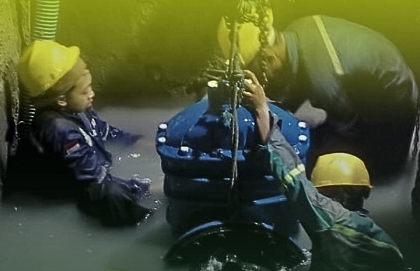 Gate valve replacement of PDAM.