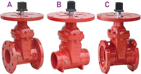 AWWA C515 NRS gate valves with top mounting flanges.