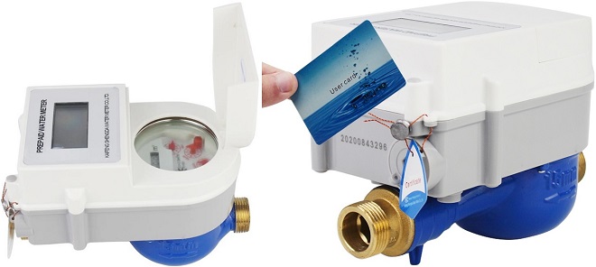 Prepaid IC card water meters.