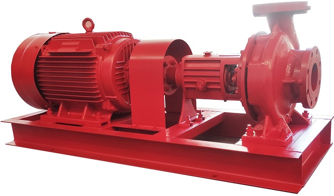 NFPA 20 electric fire pump.
