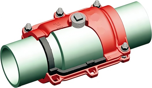 use of socket joint repair clamp for pp.