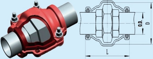 union repair clamp drawing