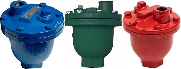 D.I. air release valves
