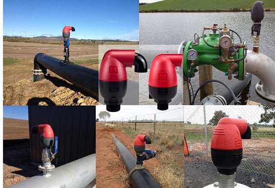 application of plastic air valves.