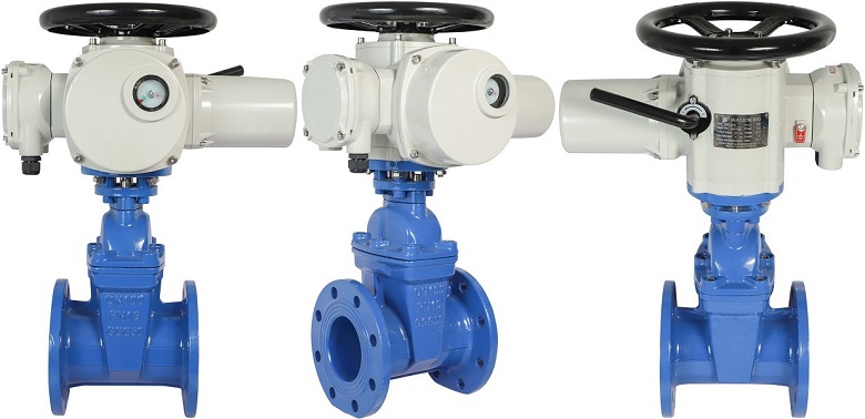 motorized D.I. NRS gate valves.